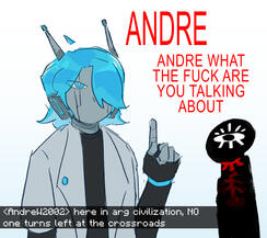 here in arg civilization, NO one turns left at the crossroads